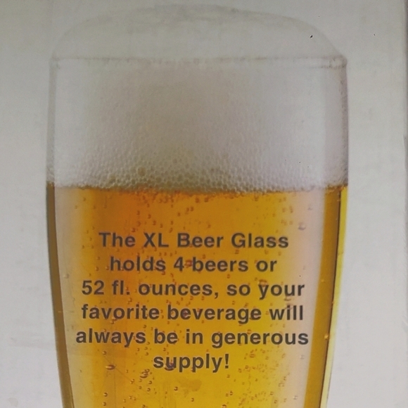 NIB XL 52 Ounce Beer Glass - Picture 2 of 4